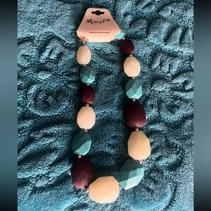 NWT Monetz Semi Precious Stone Necklace